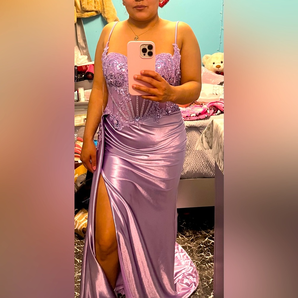 Elegant Purple Prom Dress - Picture 6 of 6